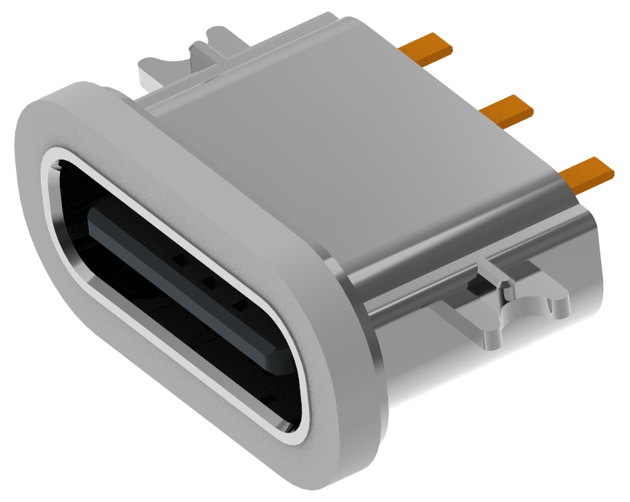 XB-TYPE C 3P 침판 0.8 방수 암좌 L = 6.7mm(강판 포함)